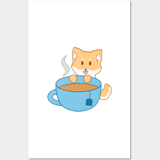 Shiba Inu Tea Posters and Art